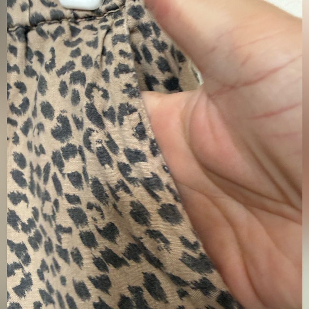 Aerie Leopard Print Joggers - Tan and Black medium - Picture 6 of 16